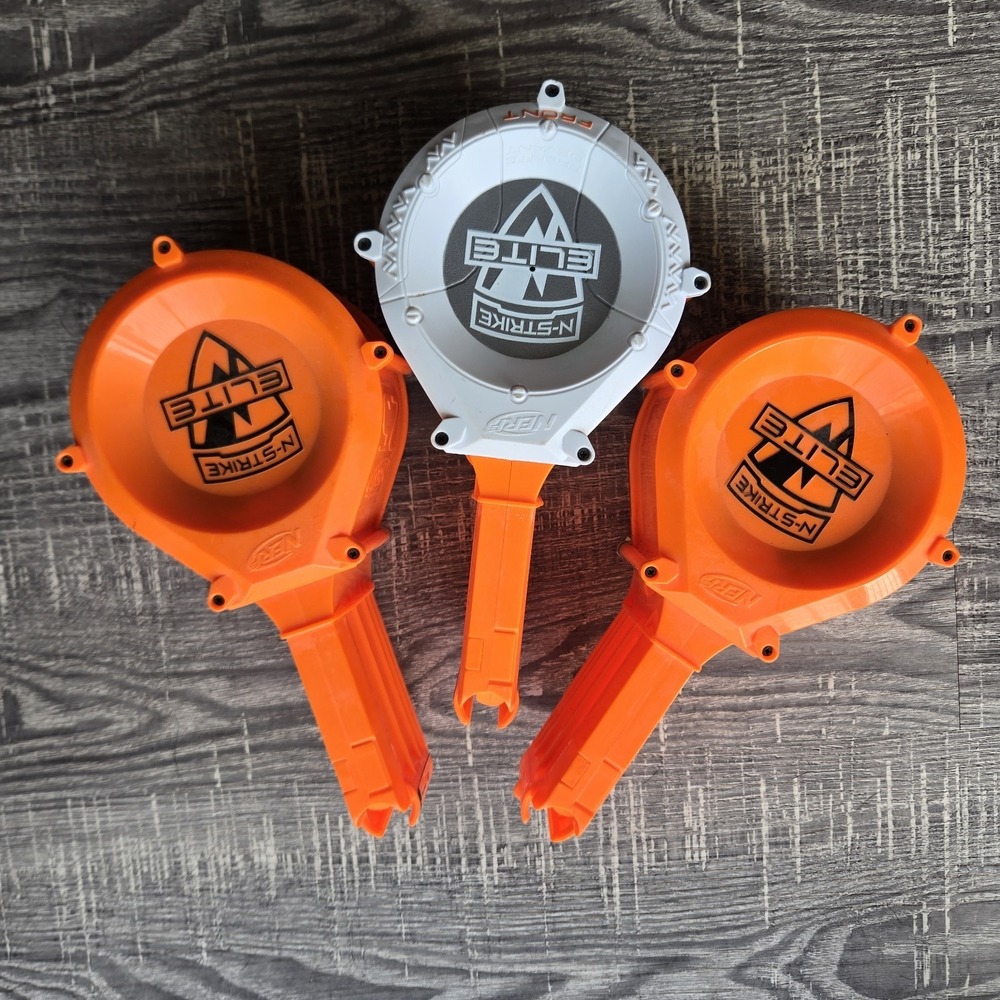 Lot 3 Nerf N-Strike Elite 25 Max Round Ammo Drum Magazine Replacement Dart Clips
